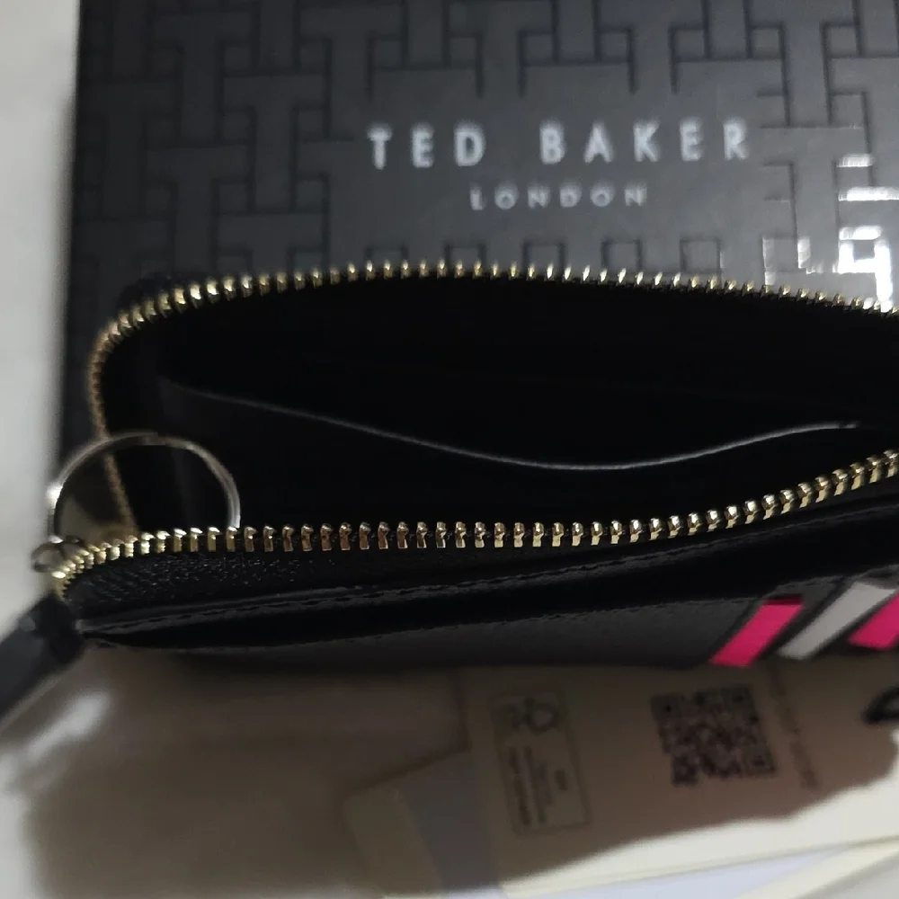Ted Baker Black Textured Card‎ Wallet